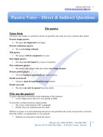 Passive voice  direct  indirect questions