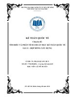 Tiểu luận môn kế toán quốc tế tìm hiểu và phân tích chuẩn mực IAS 11   hợp đồng xây dựng 