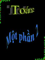 Bài giảng Toán 2 bài Một phần hai