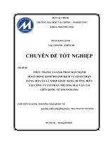 Thực trạng và giải pháp đẩy mạnh hoạt động kinh doanh dịch vụ giao nhận hàng hóa bằng đường biển tại công ty cổ phần thương mại vận tải liên quốc tế (incotrans) 