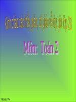 Bài giảng Toán 2 bài Ôn tập về hình học 