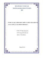 Tiểu luận môn kế toán quốc tế phân tích chuẩn mực kế toán quốc tế IAS 32 về công cụ tài chính trình bày 