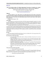 CHẾ tạo CHẤM LƯỢNG tử CHÌ SULFIDE (PBS), ỨNG DỤNG vào điện cực ANODE QUANG TRONG PIN mặt TRỜI CHẤM LƯỢNG tử NHẠY QUANG (QDSSCS) 