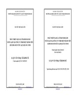 Phát triển mạng lưới kinh doanh nước sạch tại công ty TNHH một thành viên kinh doanh nước sạch Quảng Ninh