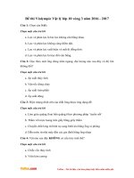 de thi violympic mon vat ly vong 3 lop 10 nam 2016