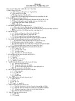 100 câu hỏi trắc nghiệm địa lý lớp 7 