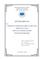 Tiểu luận môn kế toán quốc tế tìm hiểu quá trình phát triển và phân tích nội dung IAS 34 báo cáo tài chính tạm thời interim financial reporting 