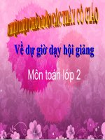 Bài giảng Toán 2 bài Một phần năm