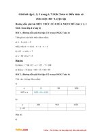 Giải bài tập trang 6, 7 SGK Toán 4: Biểu thức có chứa một chữ - Luyện tập