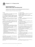 ASTM A121 standard specification for metallic  Coated Carbon Steel Barebed wire