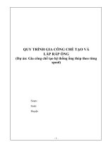 Quy trình gia công chế tạo lắp ráp ống thép