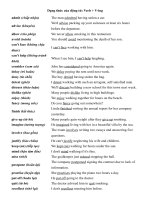 Dạng thức của động từ