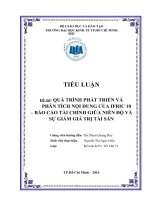 Tiểu luận môn kế toán quốc tế quá trình phát triển và phân tích nội dung của IFRIC 10 báo cáo tài chính giữa niên độ và sự giảm giá trị tài sản 