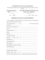 Mẫu hợp đồng lao động có thời hạn cho viên chức