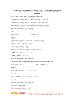 Giải bài tập trang 14 SGK Toán lớp 8 tập 1: Những hằng đẳng thức đáng nhớ