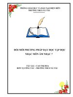 ĐỔI MỚI PHƯƠNG PHÁP DẠY HỌC TẬP ĐỌC NHẠC MÔN ÂM NHẠC 7