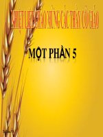 Bài giảng Toán 2 bài Một phần năm