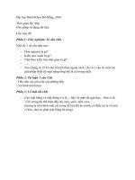 Đề thi cuối kì kiến trúc 1   khóa 13   lớp VLXD