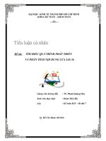 Tiểu luận môn kế toán quốc tế tìm hiểu quá trình phát triển và phân tích nội dung IAS 36 và phân tích nội dung của IAS 36 