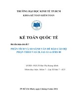 Thuyết trình môn kế toán quốc tế phân tích và so sánh vấn đề báo cáo bộ phận theo vas 28 IAS 14 và IFRS 08 