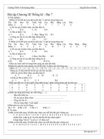 Bài tập chương iii thống kê   đại số lớp 7 thcs trần quang diệu 