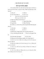 Ôn tập ngữ văn lớp 9 chuyên đề tổng hợp 