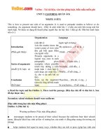 giai bai tap sgk tieng anh lop 9 unit 2 write language focus