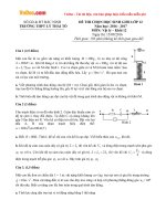 Đề thi học sinh giỏi môn Vật lý lớp 12 trường THPT Lý Thái Tổ, Bắc Ninh năm học 2016 - 2017