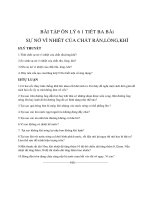 Bài tập ôn thi môn vật lý lớp 6 tiết 3 bài sự nở vì nhiệt của chất rắn, lỏng, khí 