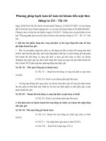 phương pháp hoạch toán kế toán tiền mặt theo thông tư 133 tk 111