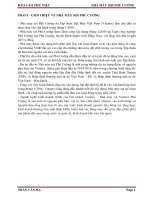 Báo cáo thử việc tại nhà máy sợi Phú Cường Huyện Định Quán Tỉnh Đồng Nai thuộc Cụm Công nghiệp Phú Cường