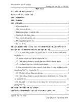 Vấn đề thực hiện văn hoá công sở của các cán bộ công chức phòng nội vụ UBND huyện ba vì