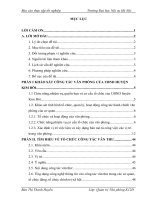 Tổ chức công tác văn thư tại văn phòng UBND huyện kim bôi