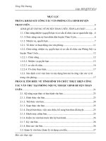 TÌM HIỂU VỀ TÌNH HÌNH TỔ CHỨC THỰC HIỆN CÔNG TÁC VĂN THƯ TẠI PHÒNG NỘI VỤ THUỘC UBND HUYỆN THAN UYÊN