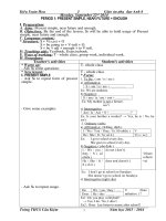 Giáo án Phụ đạo Tiếng Anh 8