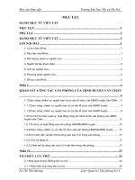 Thực trạng và biện pháp hoàn thiện công tác lưu trữ tại UBND huyện văn chấn