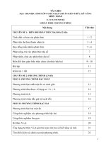 Tài liệu dạy cho học sinh lớp 9 chưa đạt chuẩn kiến thức, kỹ năng môn toán 