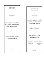 Quản lý Nâng cao chất lượng đội ngũ cán bộ, công chức đáp ứng yêu cầu công nghiệp hóa, hiện đại hóa tại huyện Diễn Châu, tỉnh Nghệ An