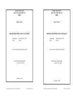 Phương pháp phân cụm và ứng dụng