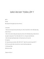 giao an toan lop 7 tron bo