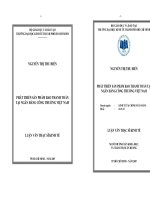 Phát triển sản phẩm bao thanh toán tại Ngân hàng Công thương Việt Nam