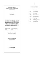 QUẢN LÝ NHÀ NƯỚC VỀ HẢI QUAN ĐỐI VỚI HOẠT ĐỘNG NHẬP SẢN XUẤT XUẤT KHẨU TRÊN ĐỊA BÀN TỈNH ĐỒNG NAI TRONG BỐI CẢNH HỘI NHẬP KINH TẾ QUỐC TẾ