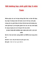 Bồi dưỡng học sinh giỏi lớp 5 môn toán