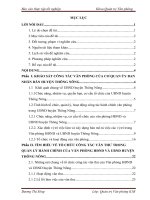 Tìm hiểu về tổ chức công tác văn thư tại văn phòng HĐND và UBND huyện thông nông, tỉnh cao bằng