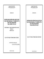 PHƯƠNG PHÁP HƯỚNG DẪN LÀM CÁC BÀI THỰC HÀNH PHẦN ĐỊA LÝ TỰ NHIÊN LỚP 10 THPT TỈNH THÁI NGUYÊN THEO HƯỚNG TÍCH CỰC
