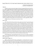 MỐI QUAN HỆ GIỮA CÁC TÁC NHÂN TRONG CHUỖI HÀNG HÓA GỖ RỪNG TRỒNG SẢN XUẤT