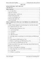 Tìm hiểu về tổ chức công tác văn thư của văn phòng HĐND – UBND huyện lục yên