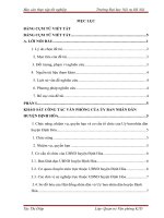 Tổ chức công tác văn thư của ủy ban nhân dân huyện định hóa