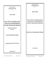 QUẢN LÝ CÔNG TÁC XÃ HỘI HÓA GIÁO DỤC TRUNG HỌC CƠ SỞ TỈNH HOÀ BÌNH NHẰM KHẮC PHỤC TÌNH TRẠNG HỌC SINH BỎ HỌC