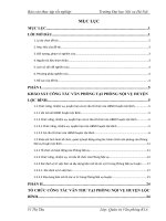 Tổ chức công tác văn thư tại phòng nội vụ huyện lộc bình